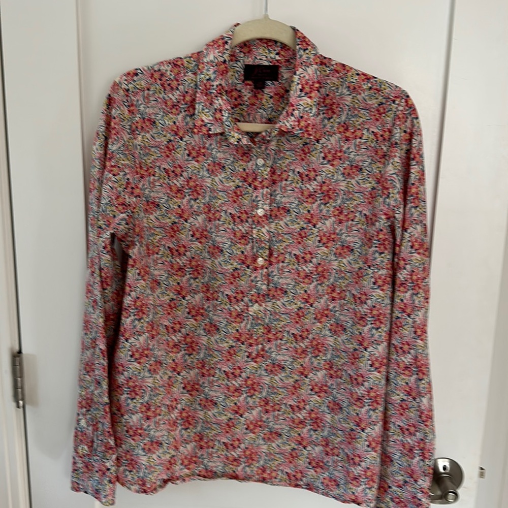 Jcrew liberty print popover